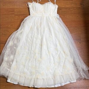 The Clothing Company Ivory Tulle Maxi Dress